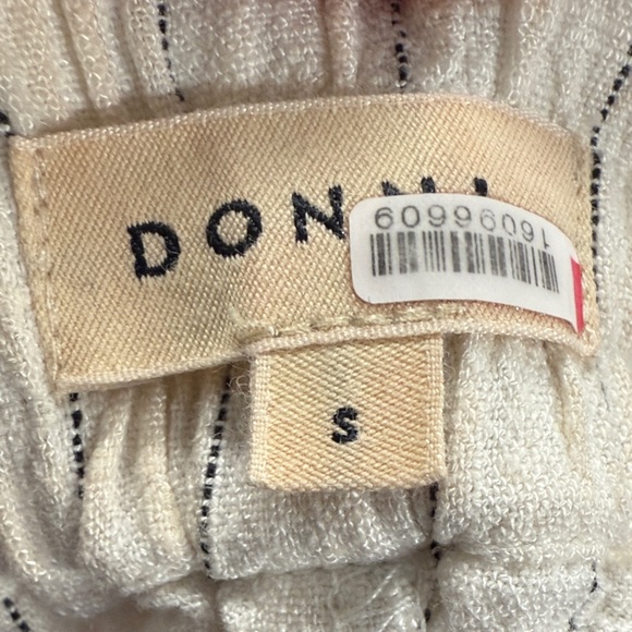 DONNI Pinstripe Pleated Pants Sz S - Picture 6 of 6